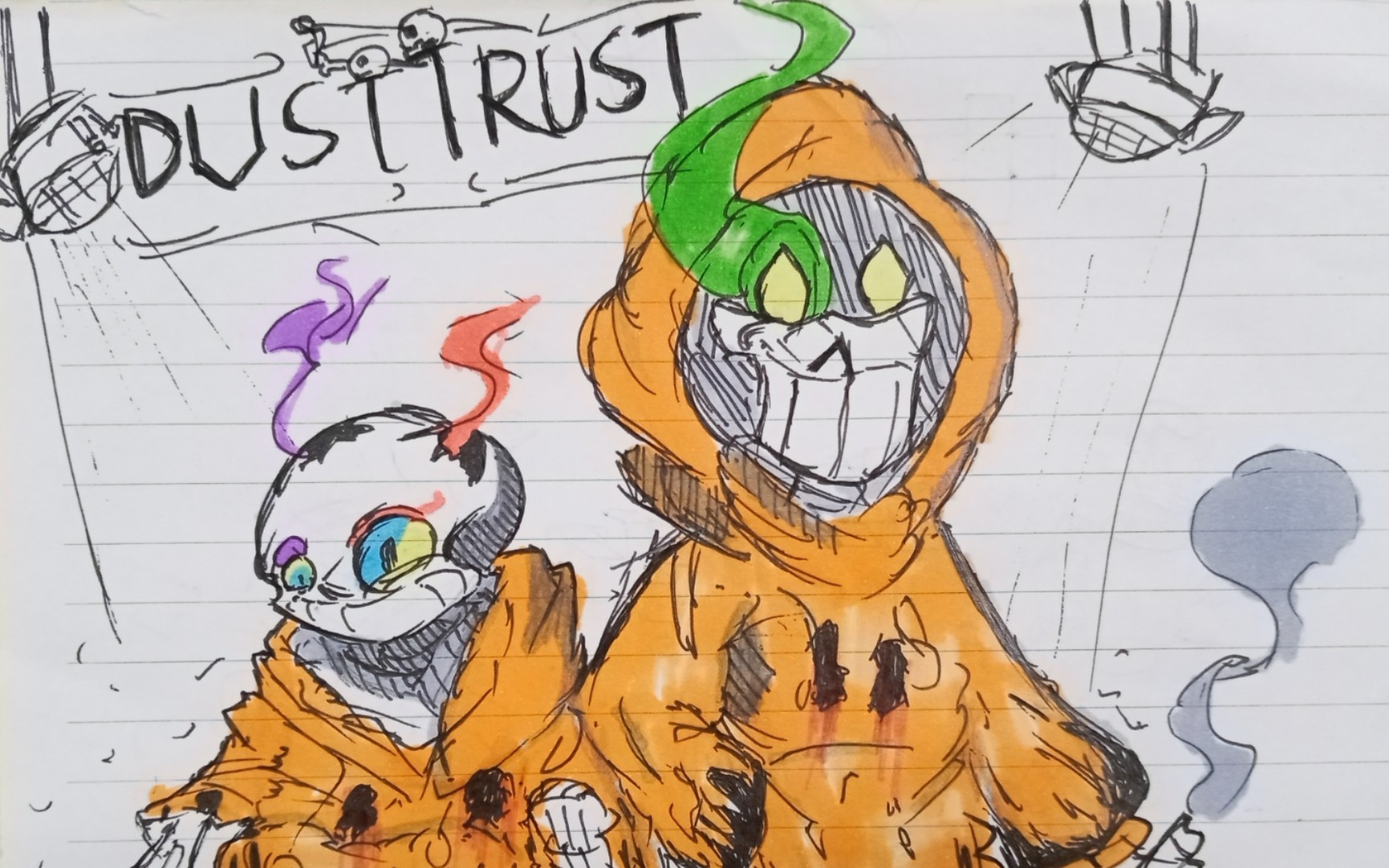 我同学帮我画的dusttrust三阶段_哔哩哔哩 (゜-゜)