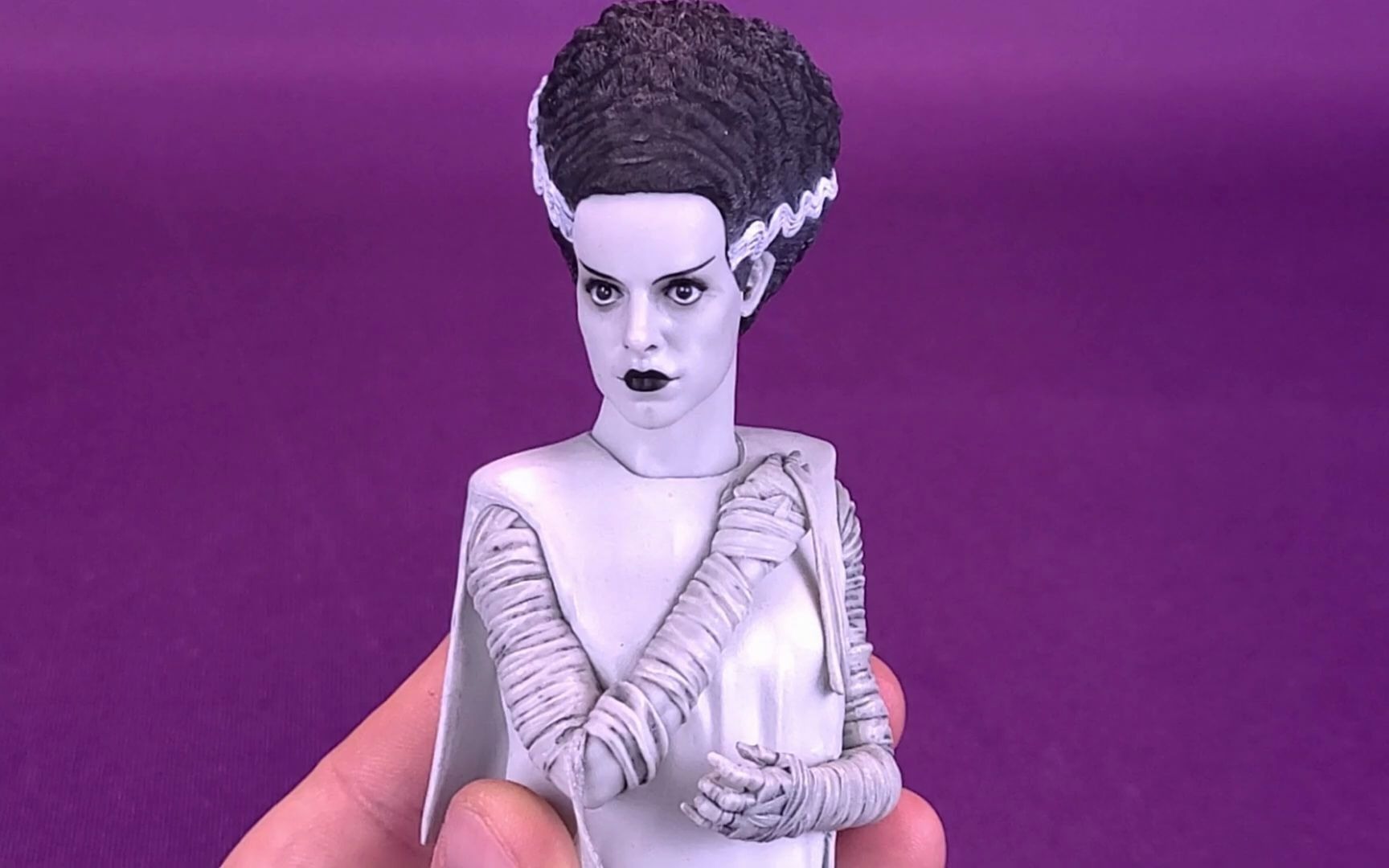 搬运测评waxworkrecords科学怪人的新娘弗兰肯斯坦新娘胸像黑胶唱镇