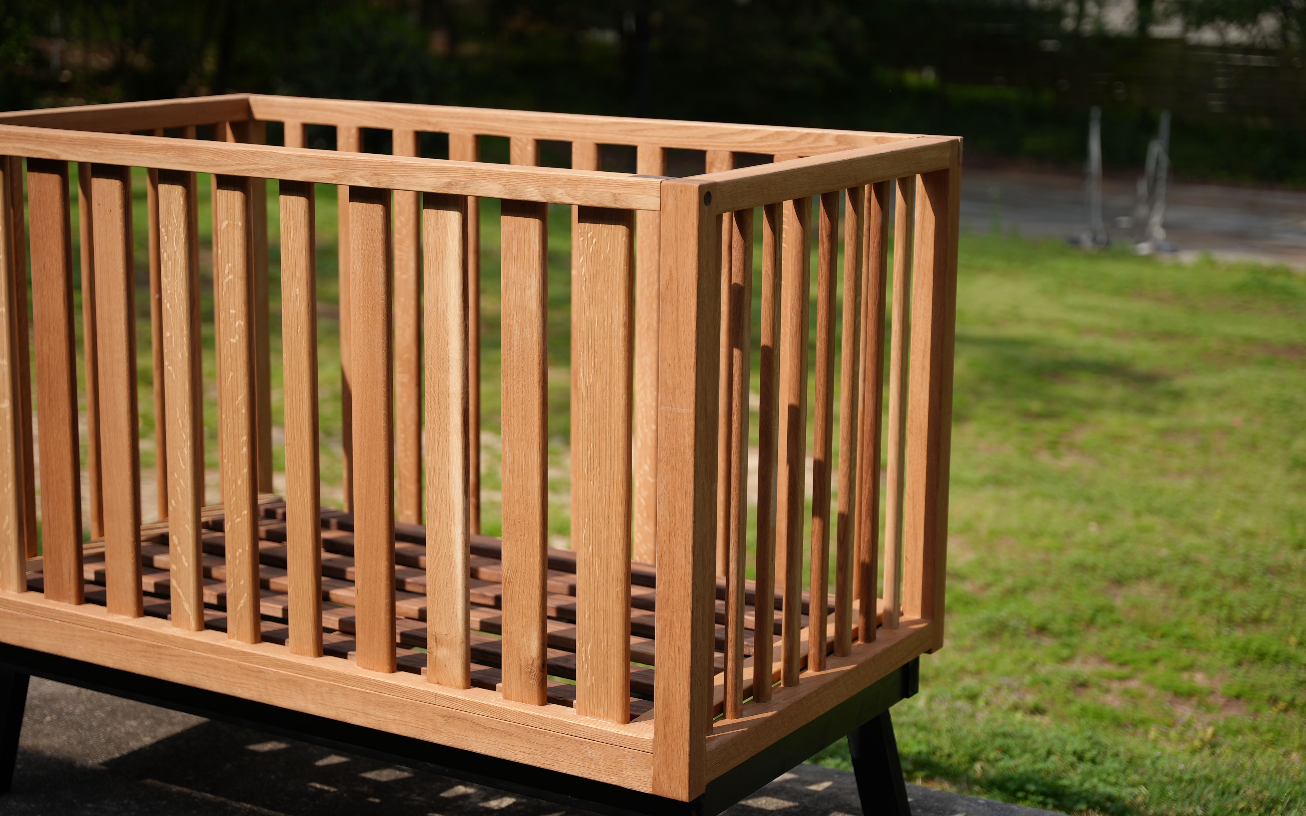 呕心沥血白橡木儿童床.这期就全英文