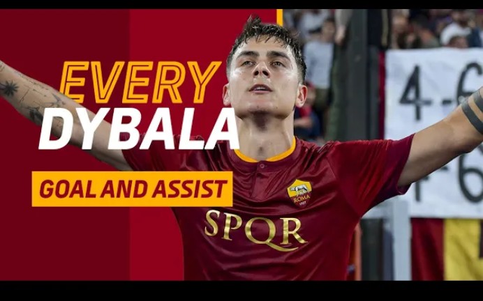 [图]AS ROMA || PAULO DYBALA 迪巴拉22/23赛季在罗马的所有进球和助攻