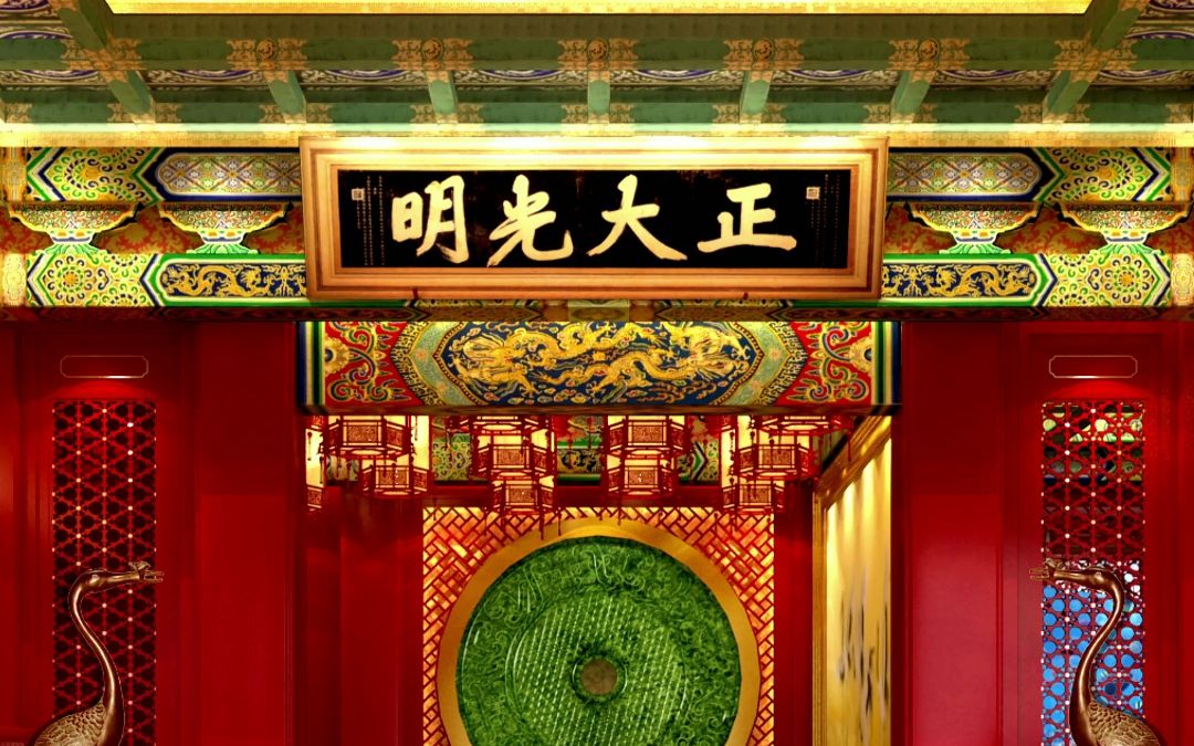 中式婚礼豪华宫宴酒店中式装修设计,高端中式宫廷宴会特色酒店装修