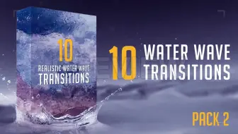 视频素材：10个水波转场过渡包第二季Water Wave Transitions Pack 2