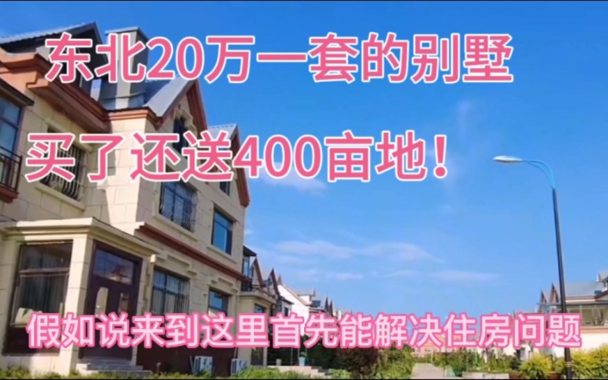 东北20万一套的别墅,买了还送400亩地,真有这种好事?哔哩哔哩bilibili