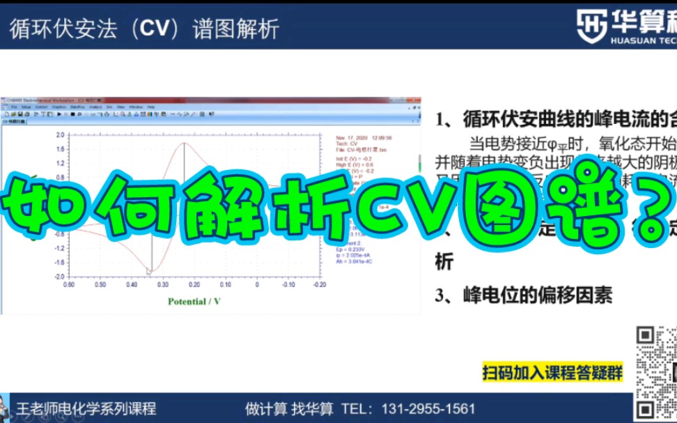 如何解析CV图谱?如何分辨循环伏安法图谱中的氧化峰与还原峰!哔哩哔哩bilibili