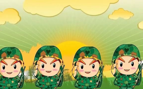 jf272《兵娃娃》小荷风采舞蹈儿童演出led背景视频