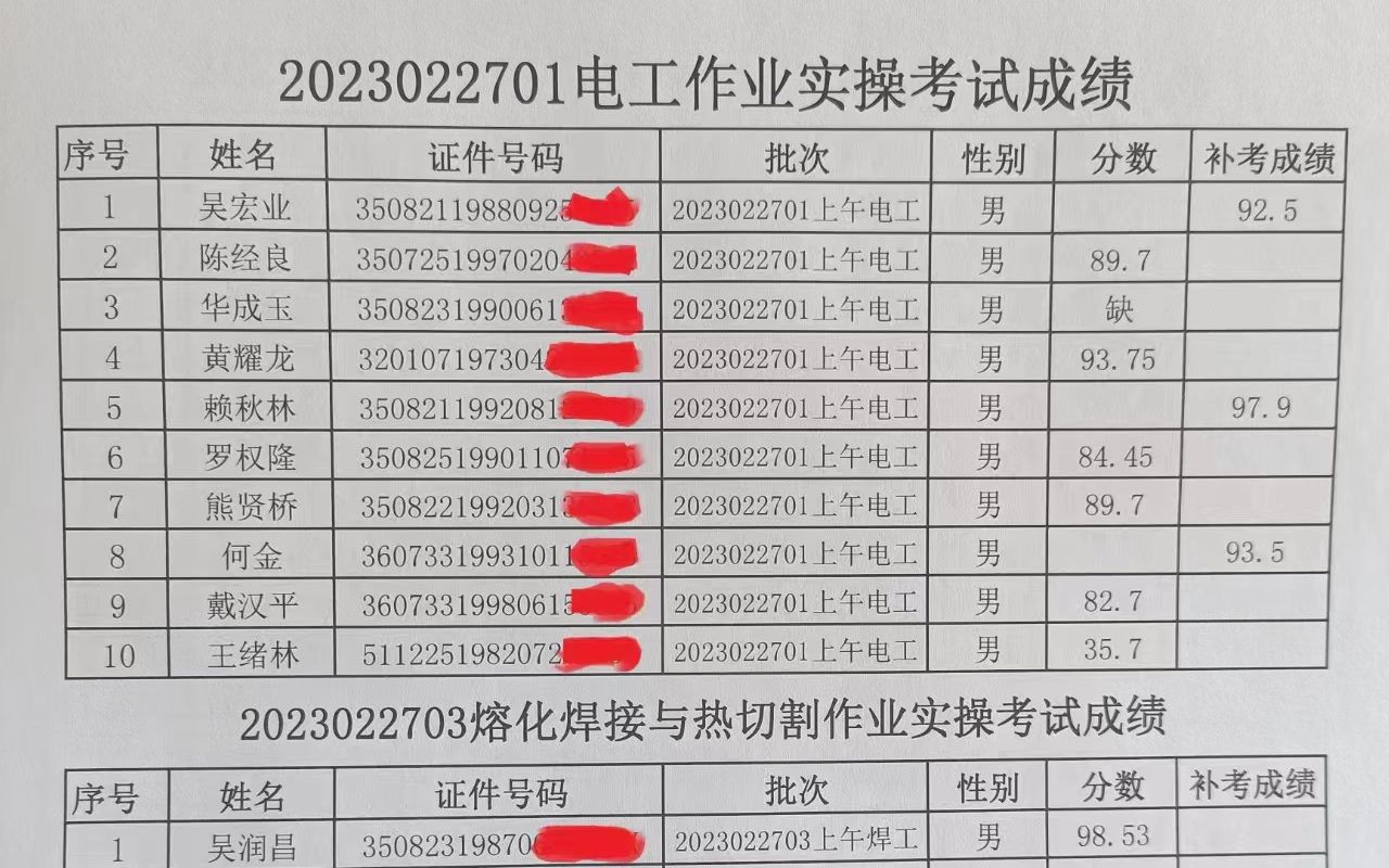 龙岩2月27号考试特种作业电工证,焊工证,3月4号学员顺利取得特种作业证书哔哩哔哩bilibili