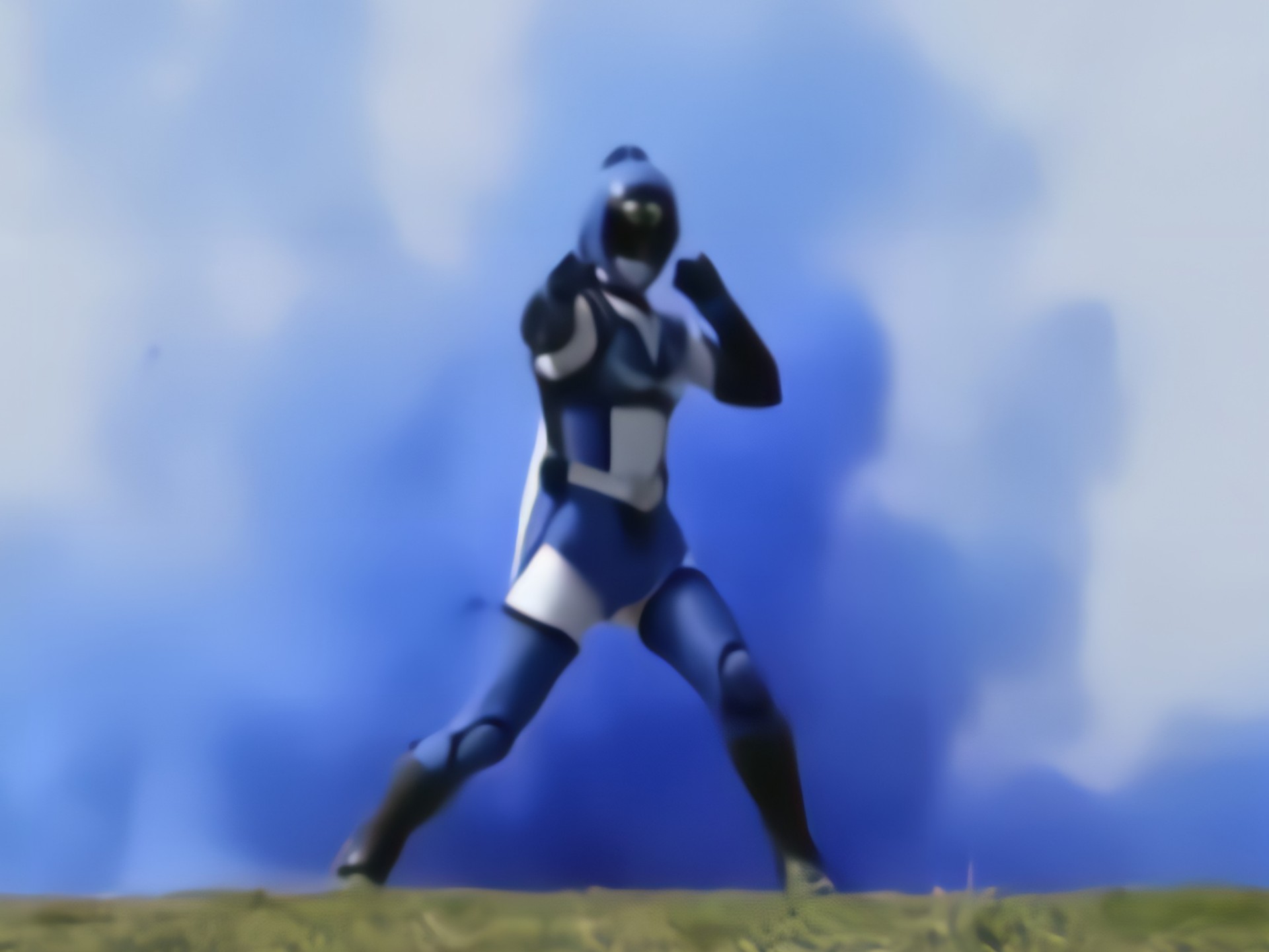 【非公认战队秋叶原连者|秋叶原蓝】这身手真好,劈叉也很厉害,摆动作