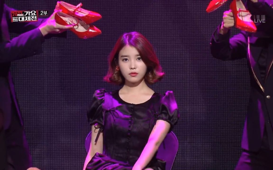 iu   粉红色高跟鞋   k-pop world festival&mbc歌谣大战
