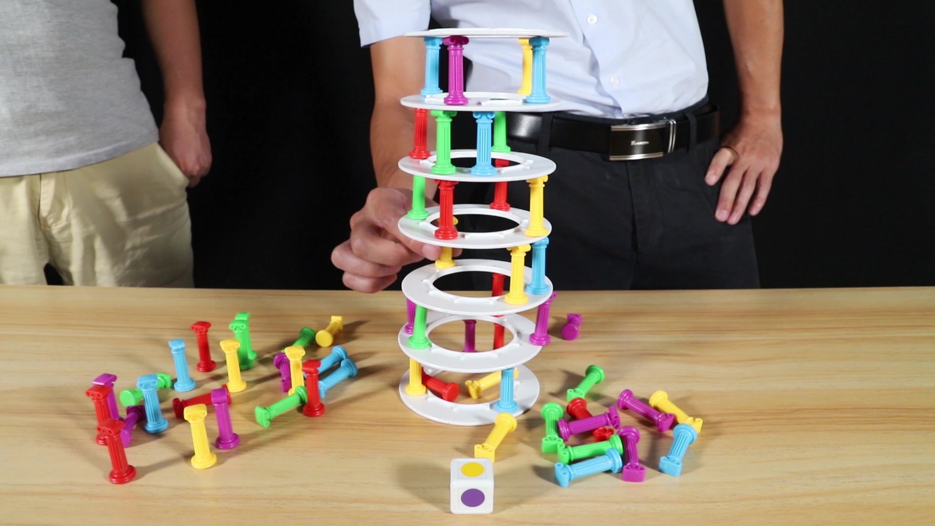 叠叠高"拆塔"游戏,一款有趣刺激的互动玩具,越拆到后面越刺激_哔哩