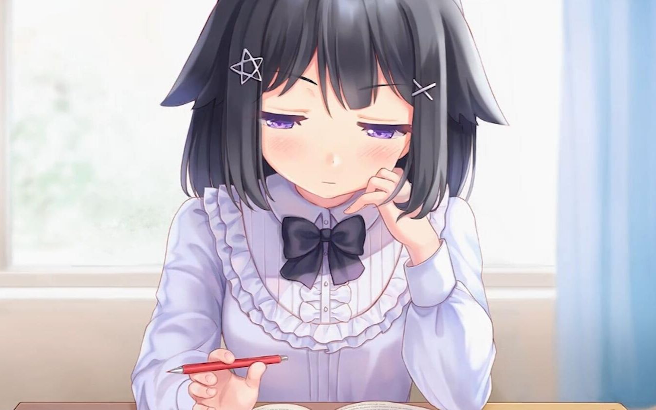 《纸片人女友》第2期-和猫耳少女图书"掐架"【单身狗主播夏天烤洋芋】