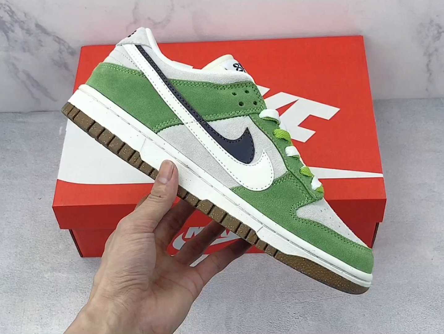 实拍视频nk dunk low se "85" 牛油果绿双钩 经典复古休闲板鞋 原装