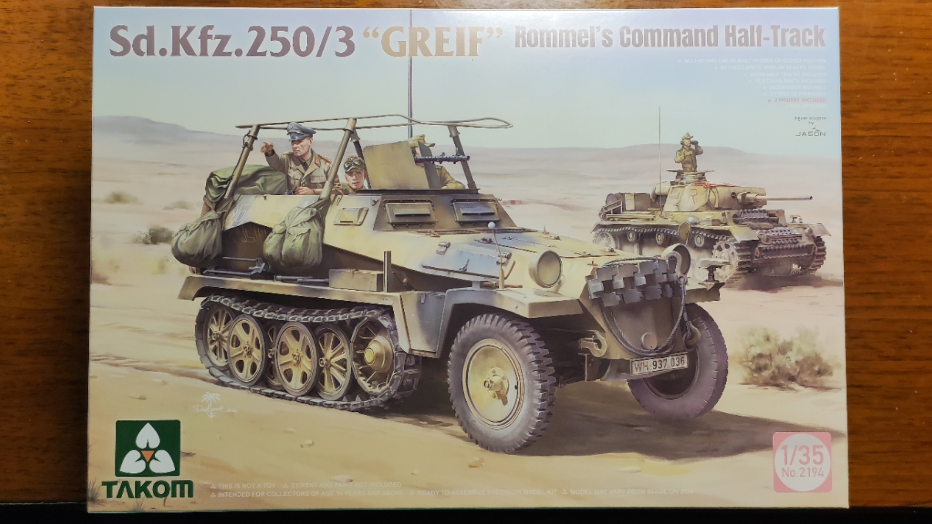 【模型测评】三花 1/35 Sd.Kfz.250/3半履带指挥车隆美尔非洲军型模型哔哩哔哩bilibili