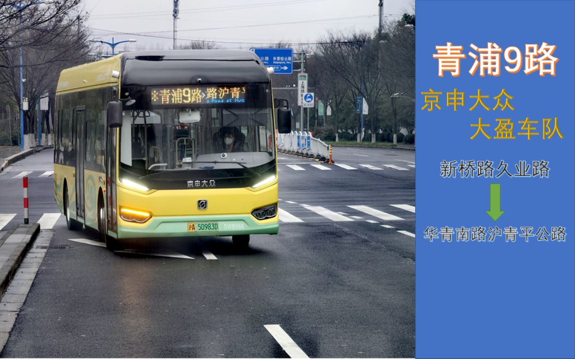 [上海公交][pov52]青浦9路华青南路沪青平公路方向第一视角前方展望
