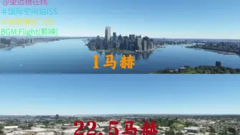 国际空间站在地面的速度模拟