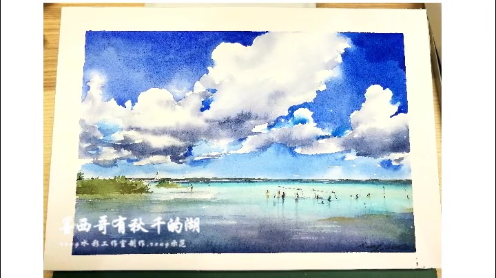 水彩过程——旅行风景速写【rong分享绘】哔哩哔哩bilibili