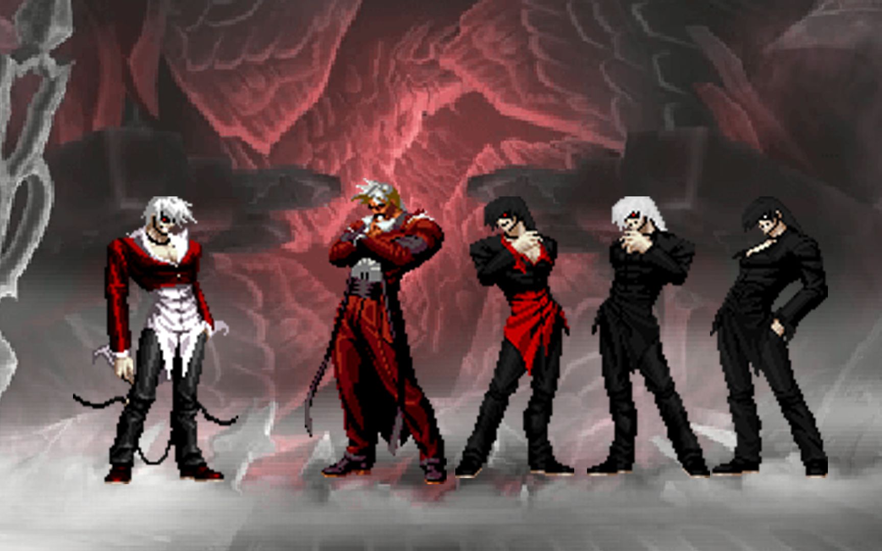 【mugen】恶之血炎八神 vs 邪恶四巨头