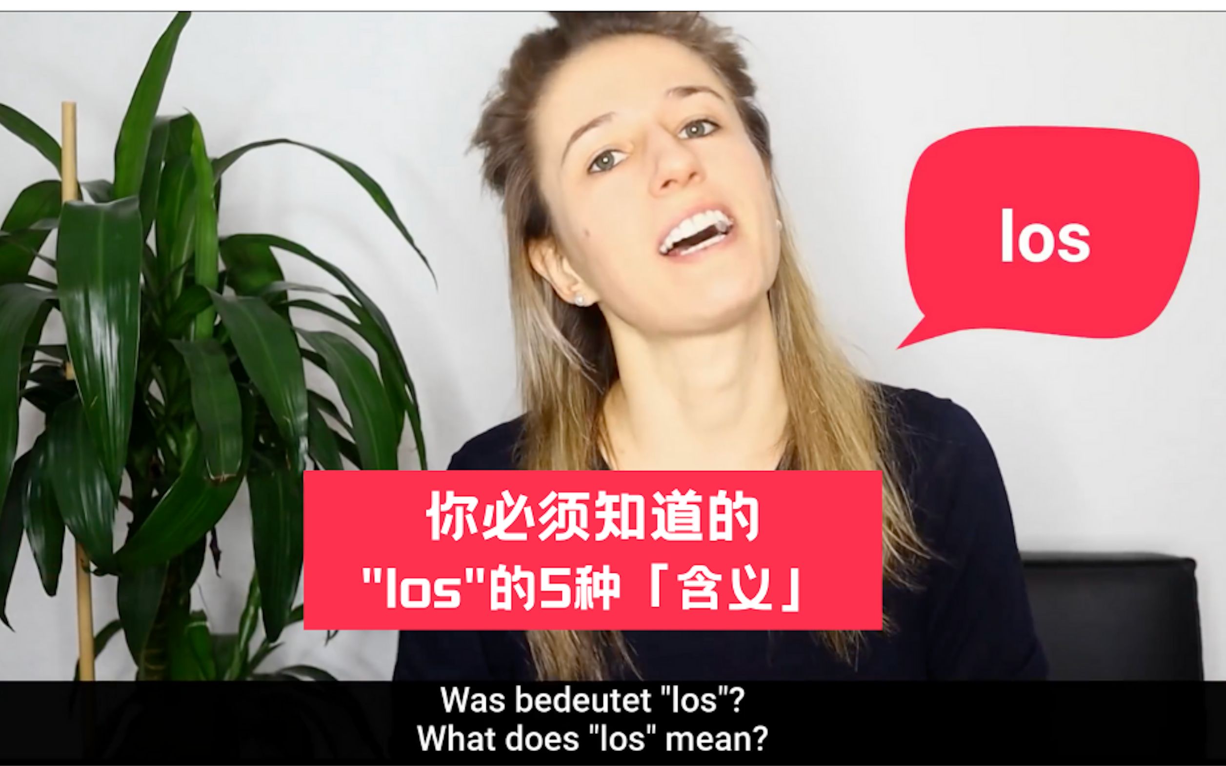 【你必须知道的"LOS"的5种含义】德语 Learn German with Anja  Folge 93 TOP 5 Meanings of "LOS"哔哩哔哩bilibili