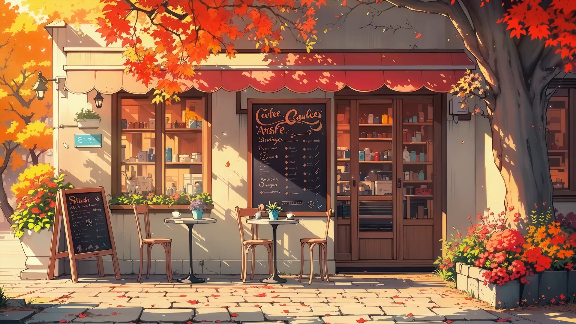 🍁 咖啡馆的治愈角落 | 慢节奏lofi音乐带来专注