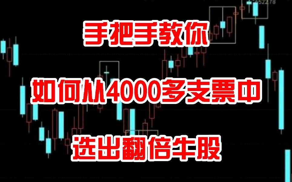 股票如何翻倍,教你从4000多支股票中选出牛股,长期持有就能翻倍,不适合短线操作哔哩哔哩bilibili