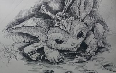 钢笔画问纳尔和提莫谁最萌1p纳尔2p提莫