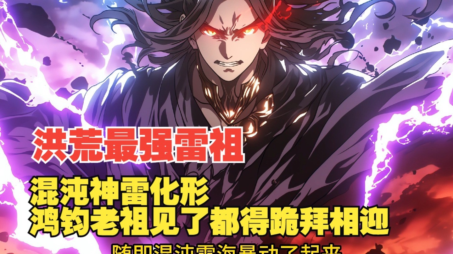 洪荒爽文,混沌神雷化形 鸿均道祖见了都得跪拜相迎