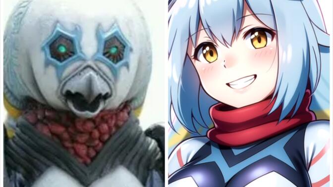 ai绘画下的嘎次星人