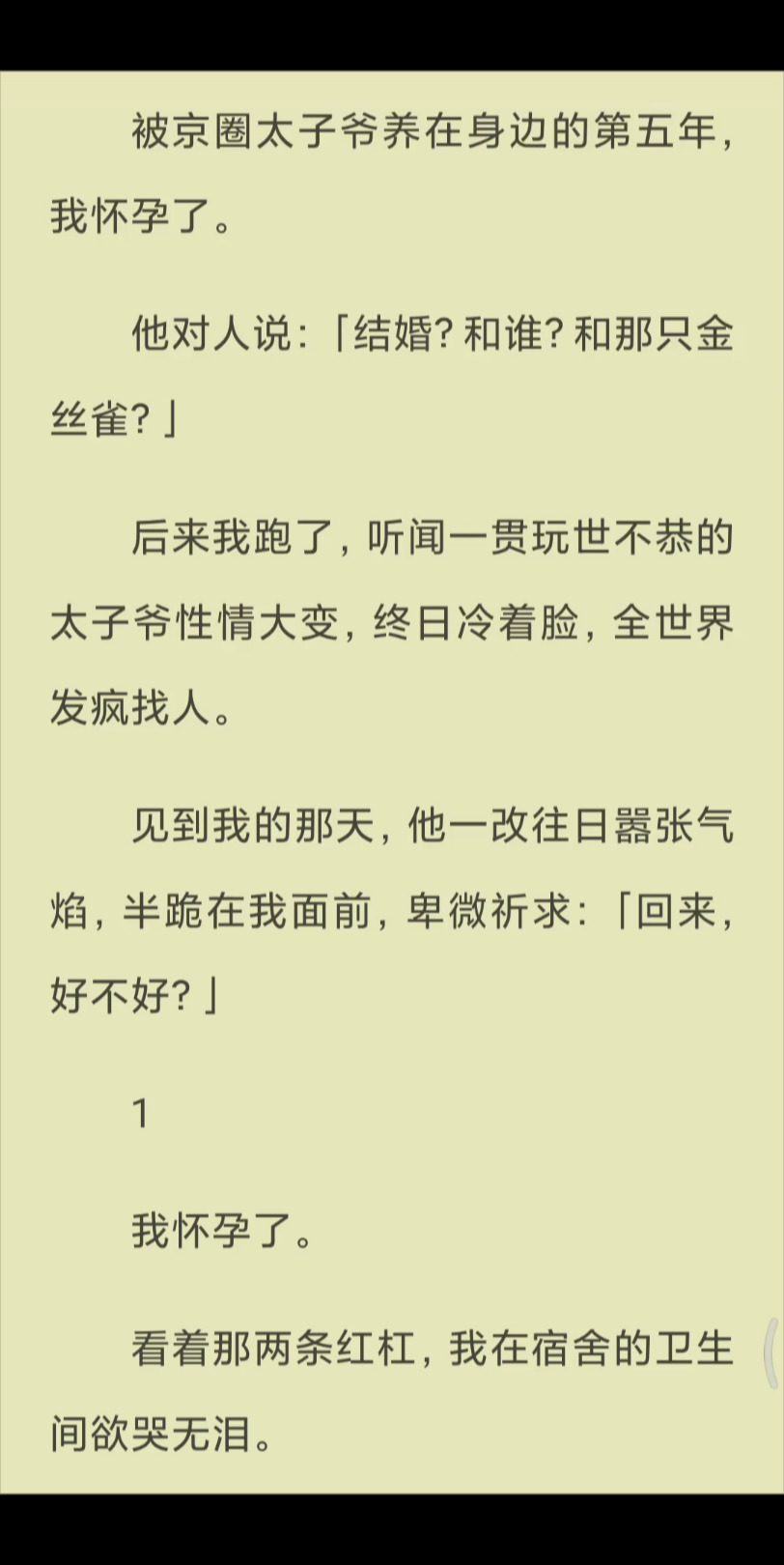 [图]【已完结】后来我跑了，听闻一贯玩世不恭的太子爷性情大变，终日冷着脸，全世界发疯找人。