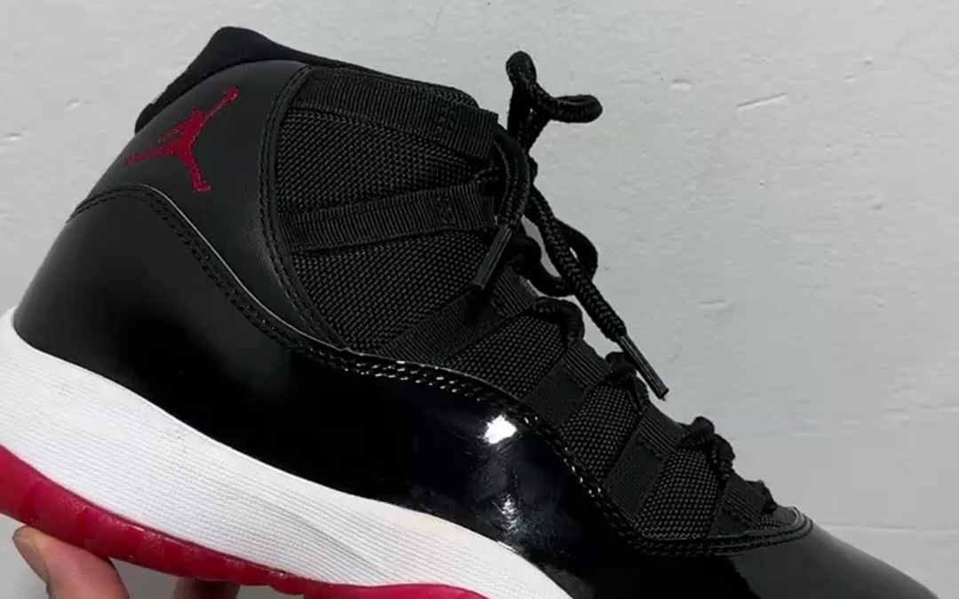 nikeaj11耐克黑红白水泥高帮篮球鞋运动板鞋男女款舒适系带跑步鞋莆田