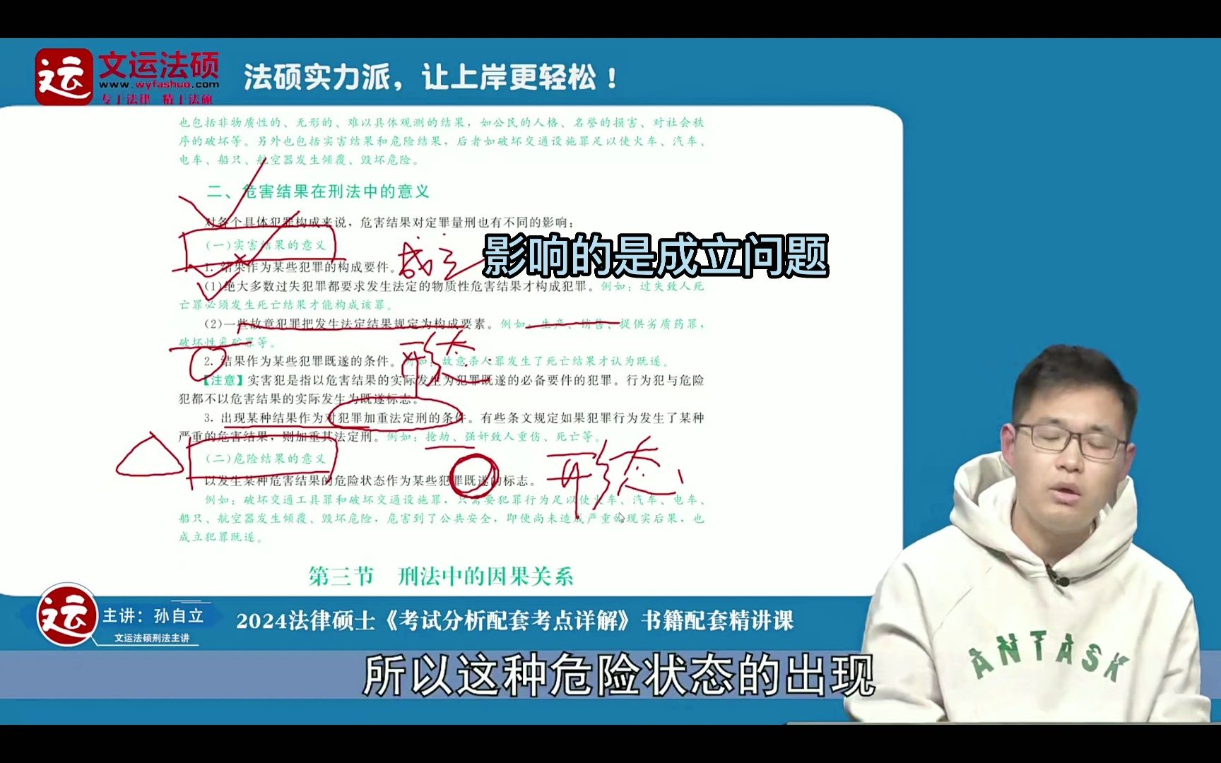 法硕危害结果在刑法中的意义孙自立哔哩哔哩bilibili