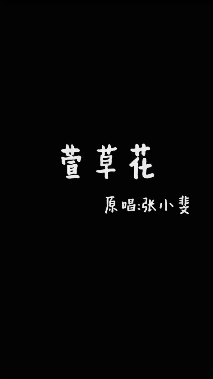 好温柔的一首歌 萱草花 原唱 张小斐 你好李焕英 录音 宝藏歌曲 音乐