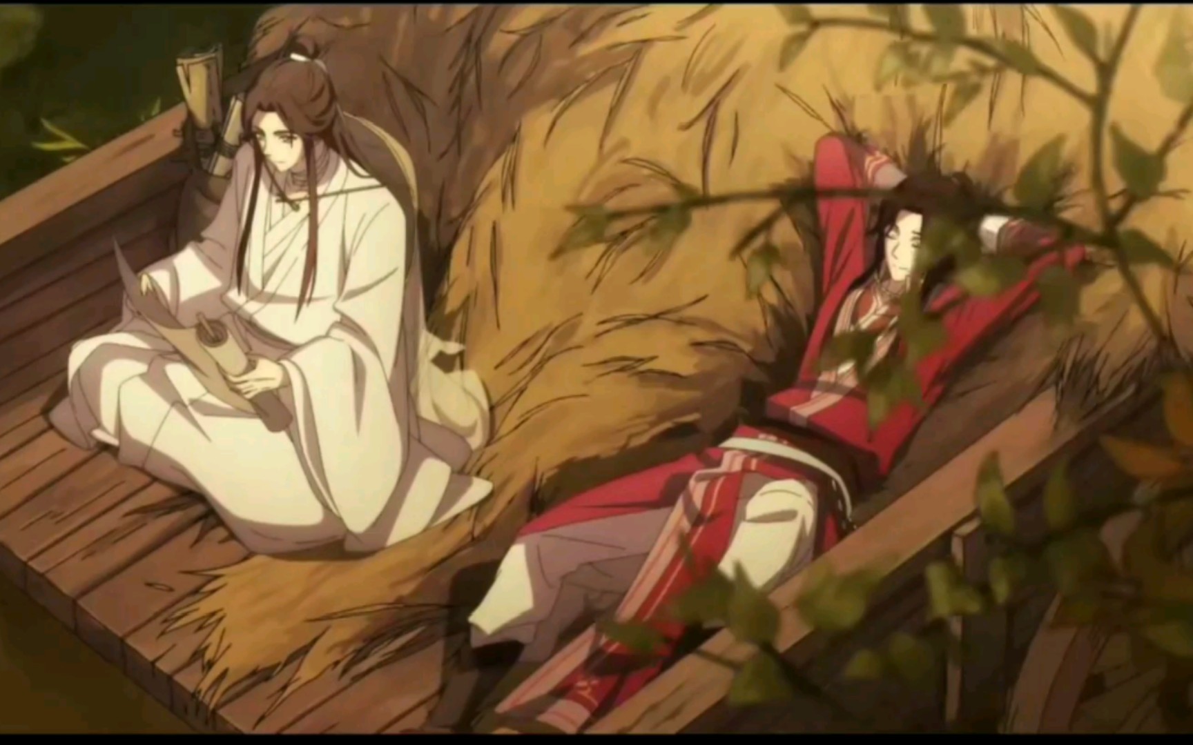 【天官赐福】太子殿下人美心善,三郎花城牛车来见.