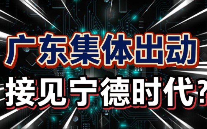 广东集体出动,接见宁德时代?宁德时代“将持续加大广东投入?哔哩哔哩bilibili