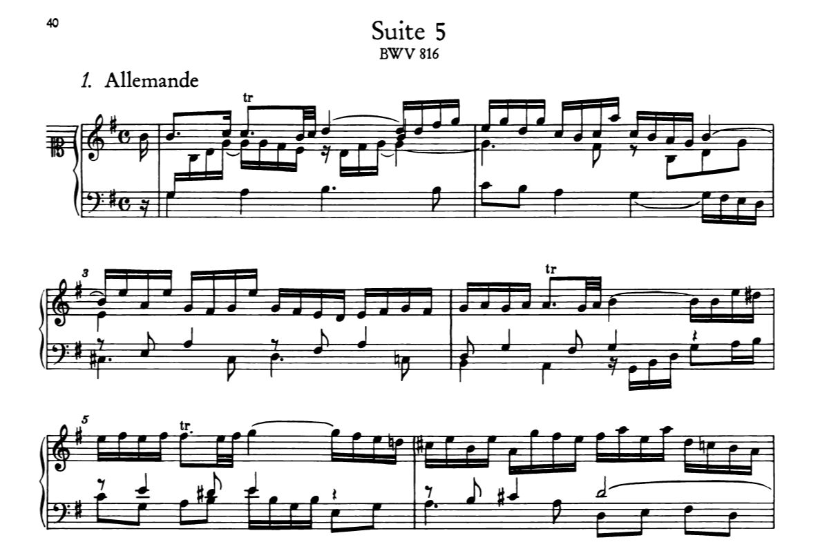 巴赫法国组曲第五首(BWV 816)之阿勒曼德舞曲演奏教程小样 by Ben Laude哔哩哔哩bilibili