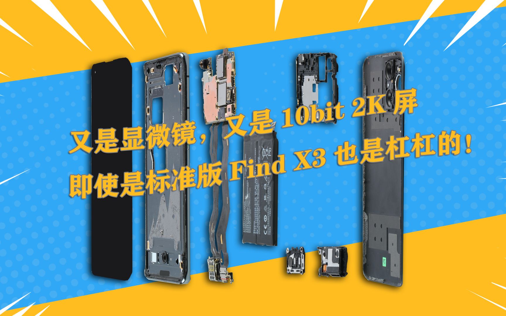 [图]显微镜+10bit 2K屏， OPPO Find X3也不错