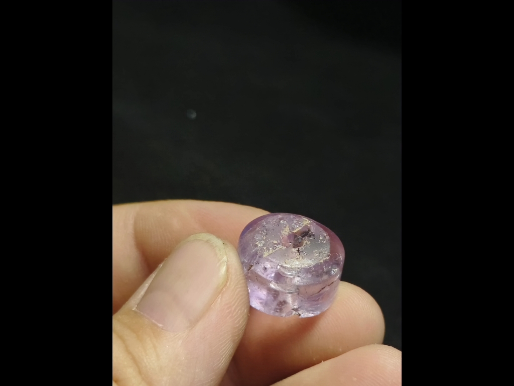 战国水晶珠 紫晶车轮珠 品相完美,老气开门!纹路清晰!