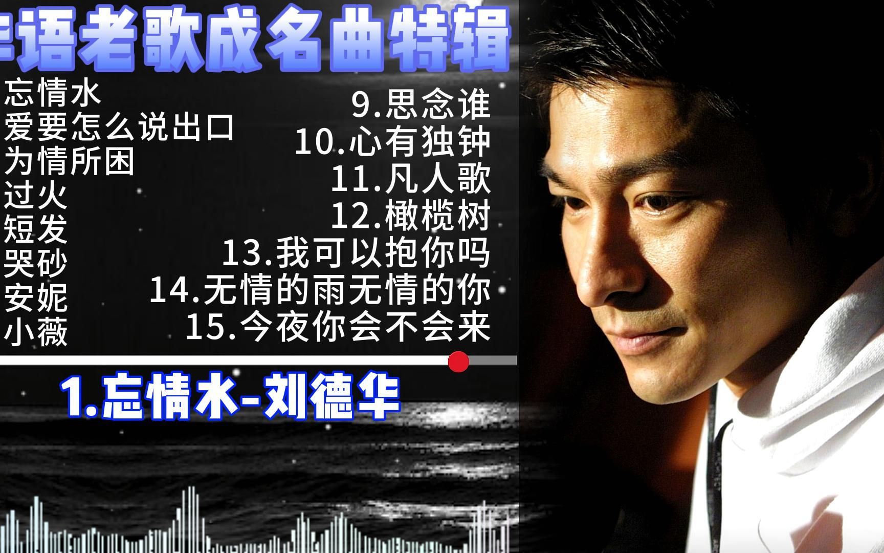 无损音质 华语老歌成名曲 特辑 刘德华 张学友 赵传 张信哲 王杰