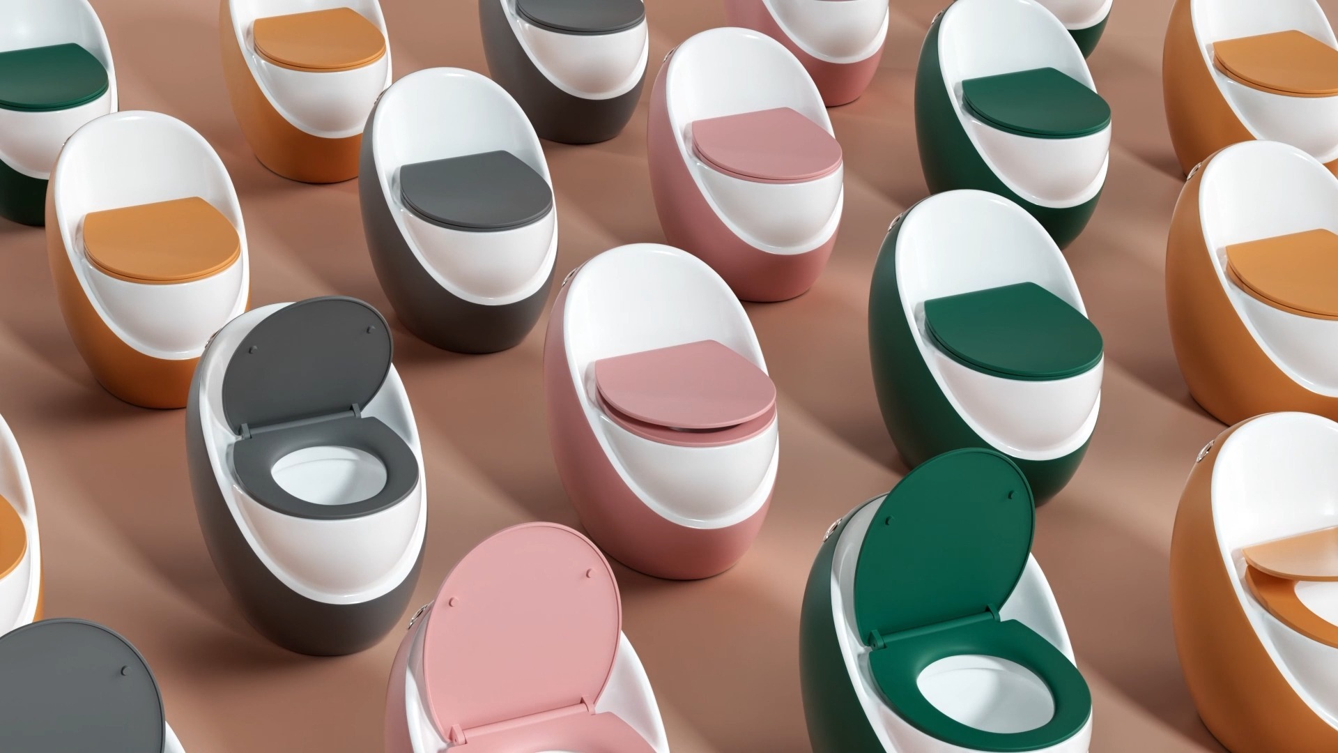 c4d三维产品动画 科技感干净整洁智能马桶广告三维产品动画