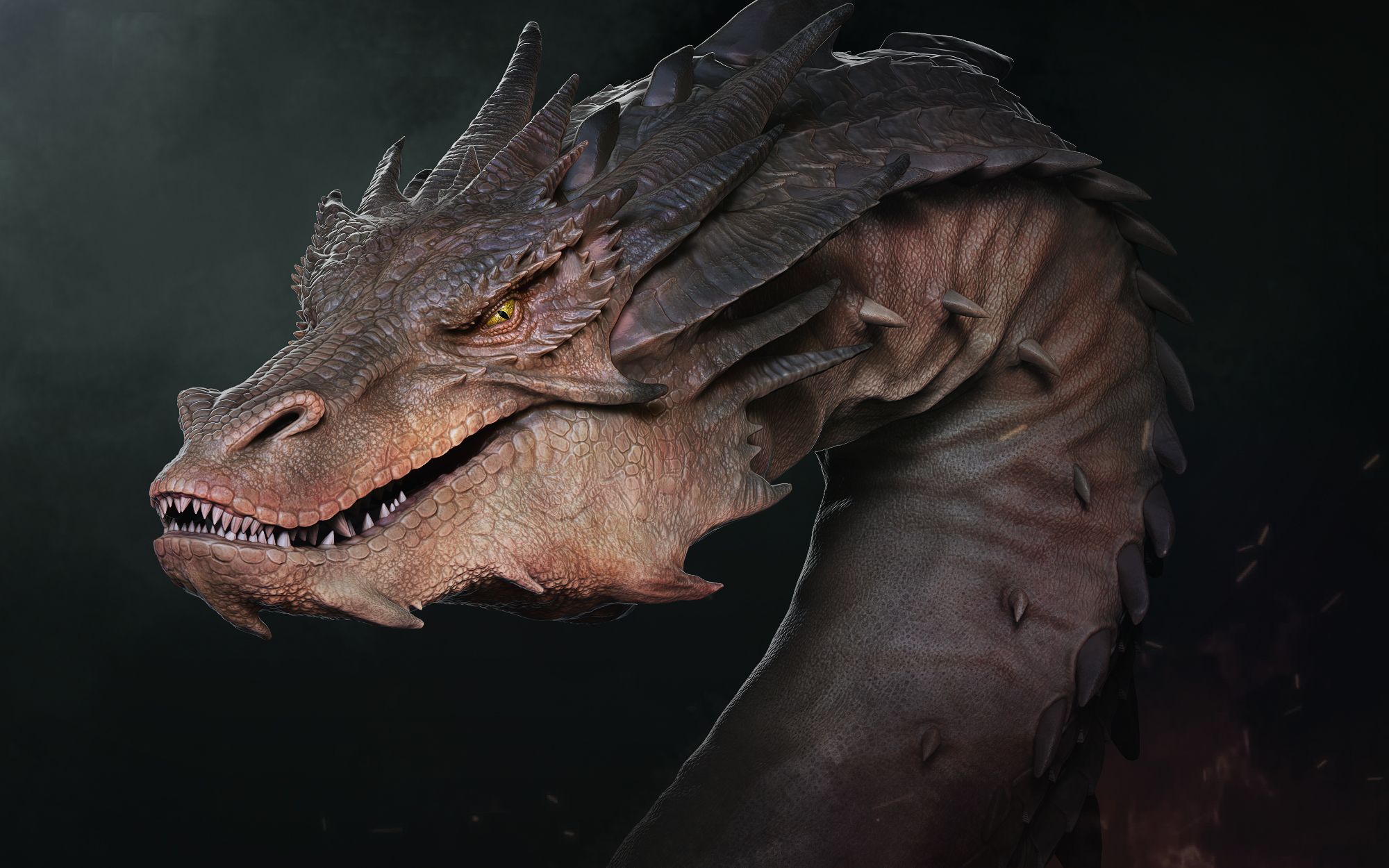 如何用zbrush制作巨龙四毛哥