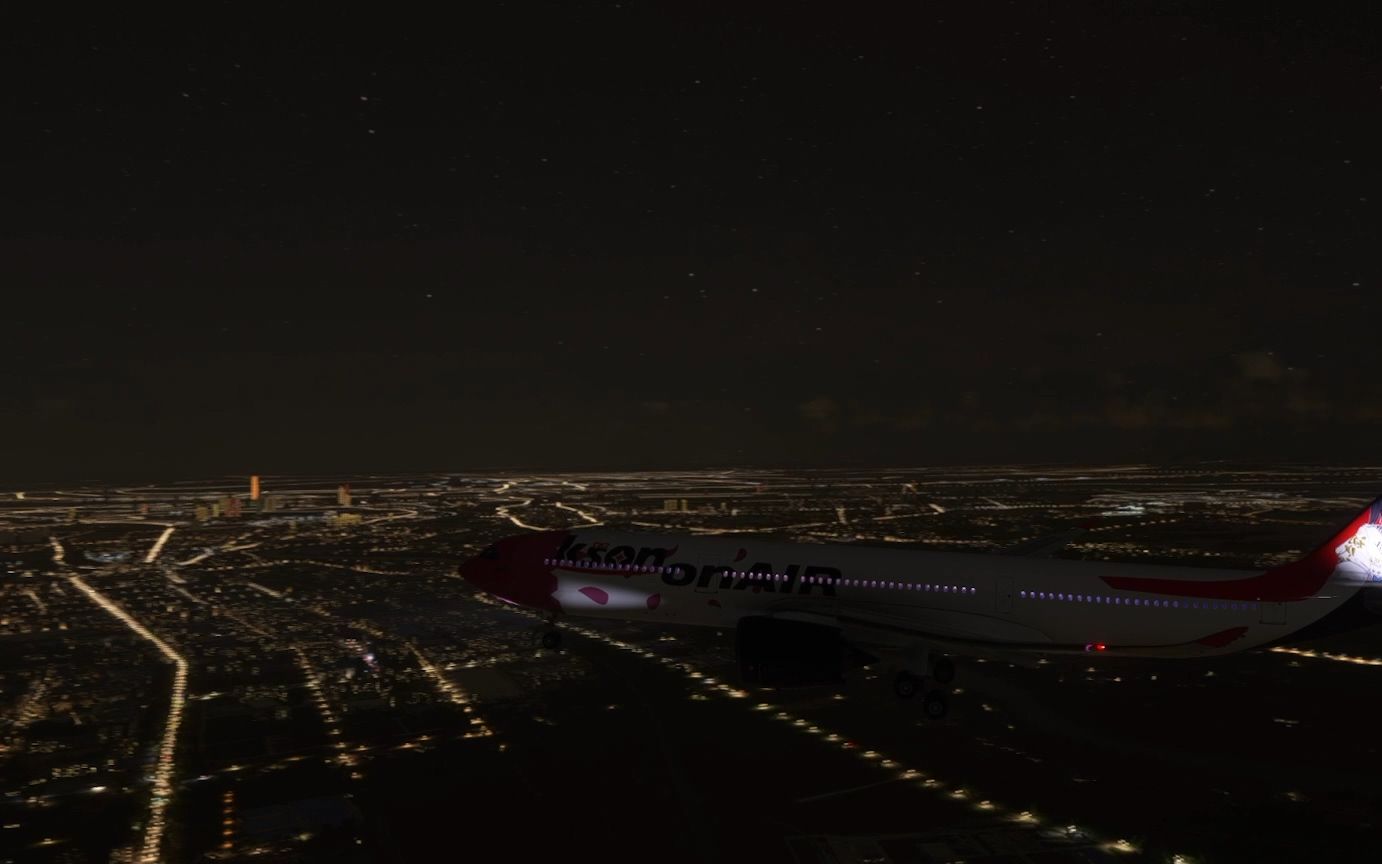活动作品空客a330降落武汉天河国际机场zhhh微软飞行模拟器2020