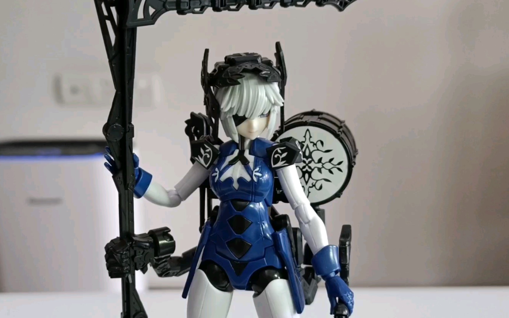 【模型赏析】gsc机娘 chitocerium 蓝色盒子精 第三弹 战争旗手_哔哩