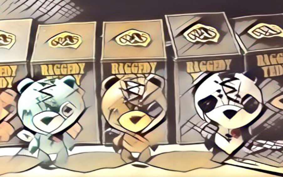 模玩分享一外表凶残,内心柔软的撕裂熊(来自《你的玩具》)_哔哩哔哩