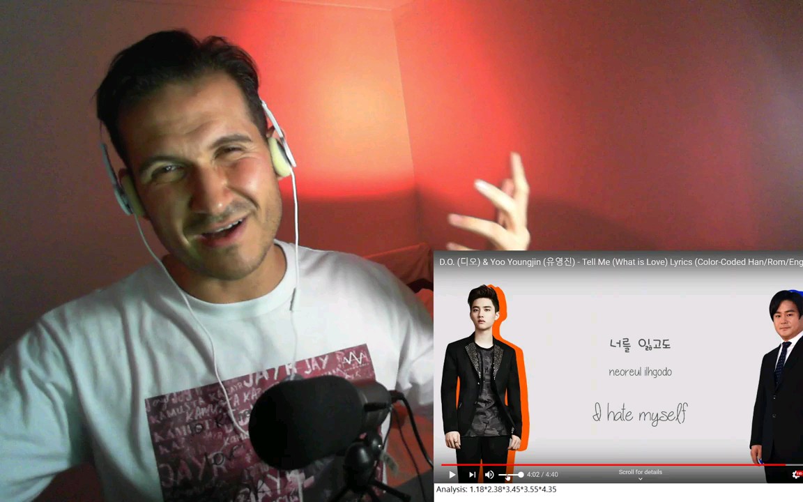 [图]Coach Reaction （教练反应）- D.O. & Yoo Youngjin - Tell Me What is Love - Lyrics