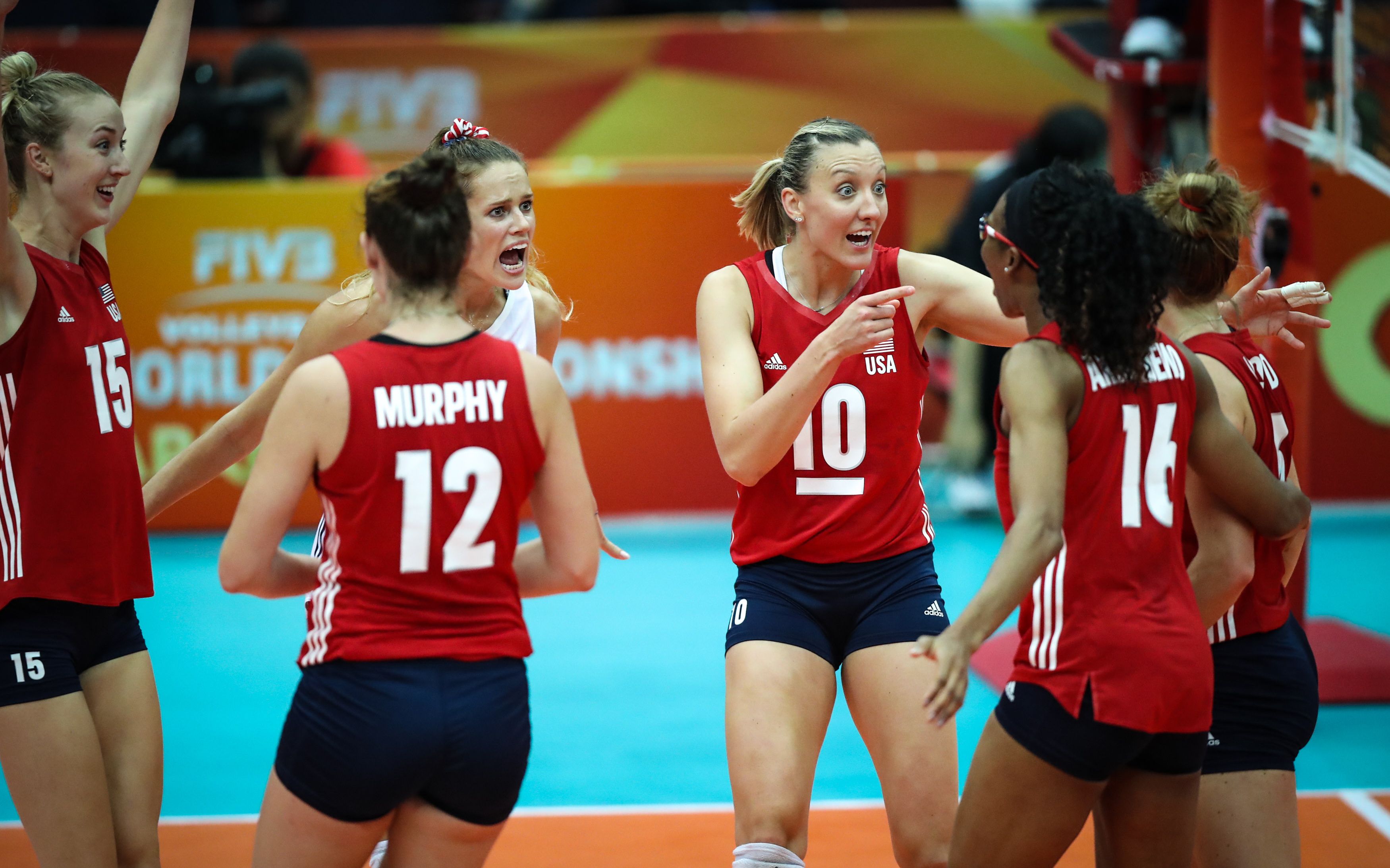 拉尔森进攻集锦,美国女排对阵意大利女排,2018年世锦赛