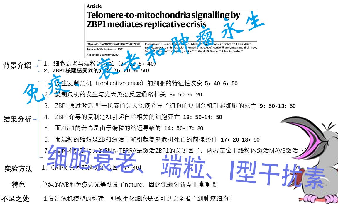 SCI文献导读——肿瘤永生 由端粒、衰老和I型干扰素相关哔哩哔哩bilibili