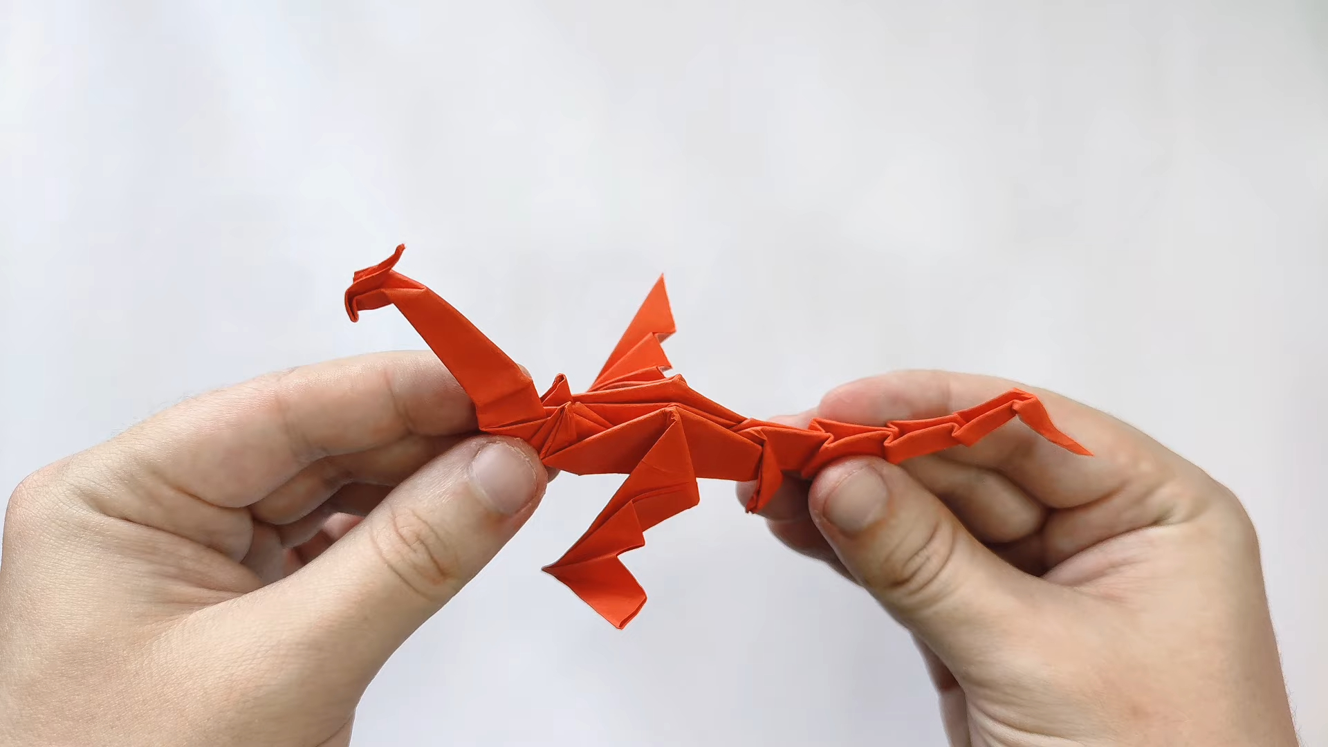 【origami library】瘦长龙折纸教程origami fantastic dragon