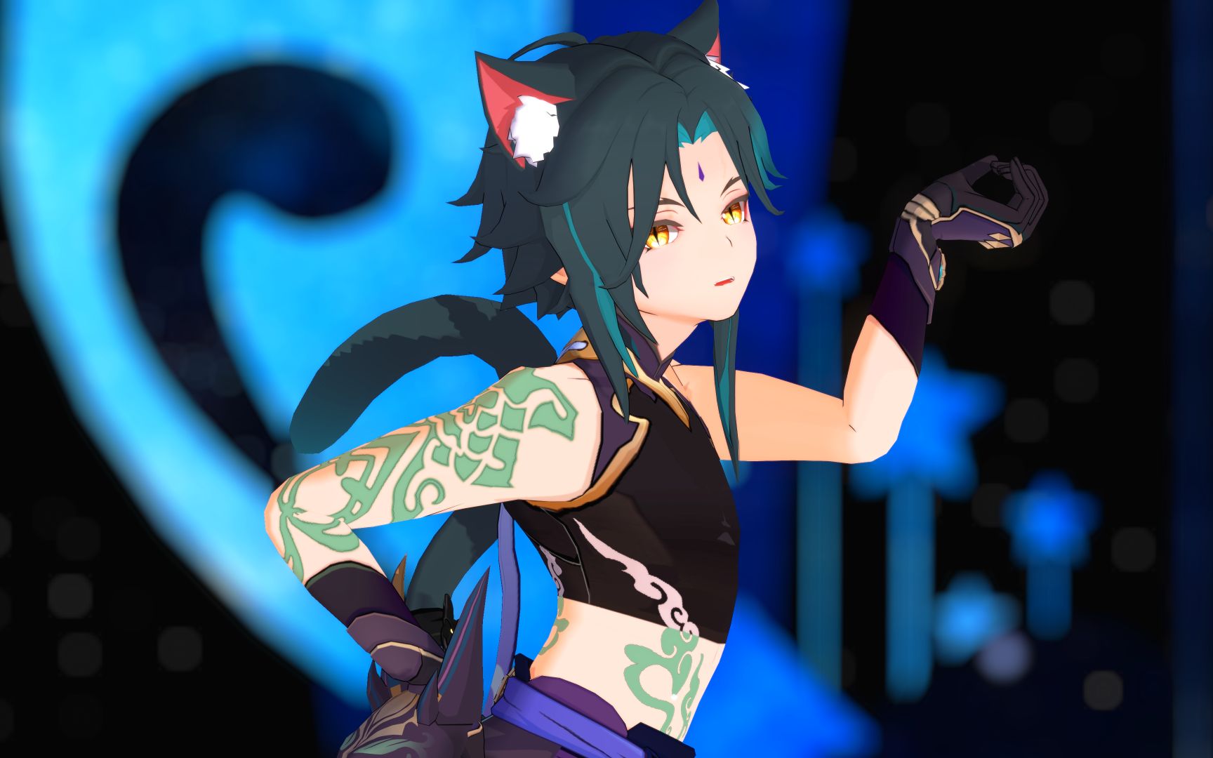 活动作品原神mmdphonenumber魈猫猫