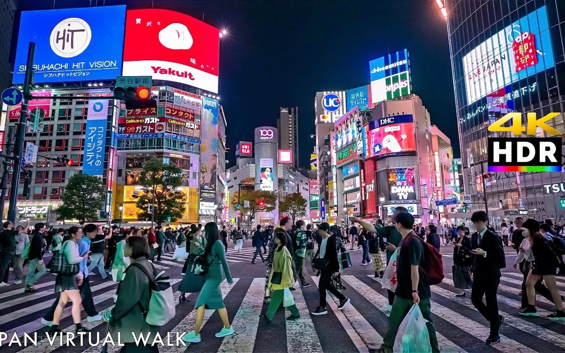 【超清日本】漫步夜晚的东京 涩谷-惠比寿 2023.11