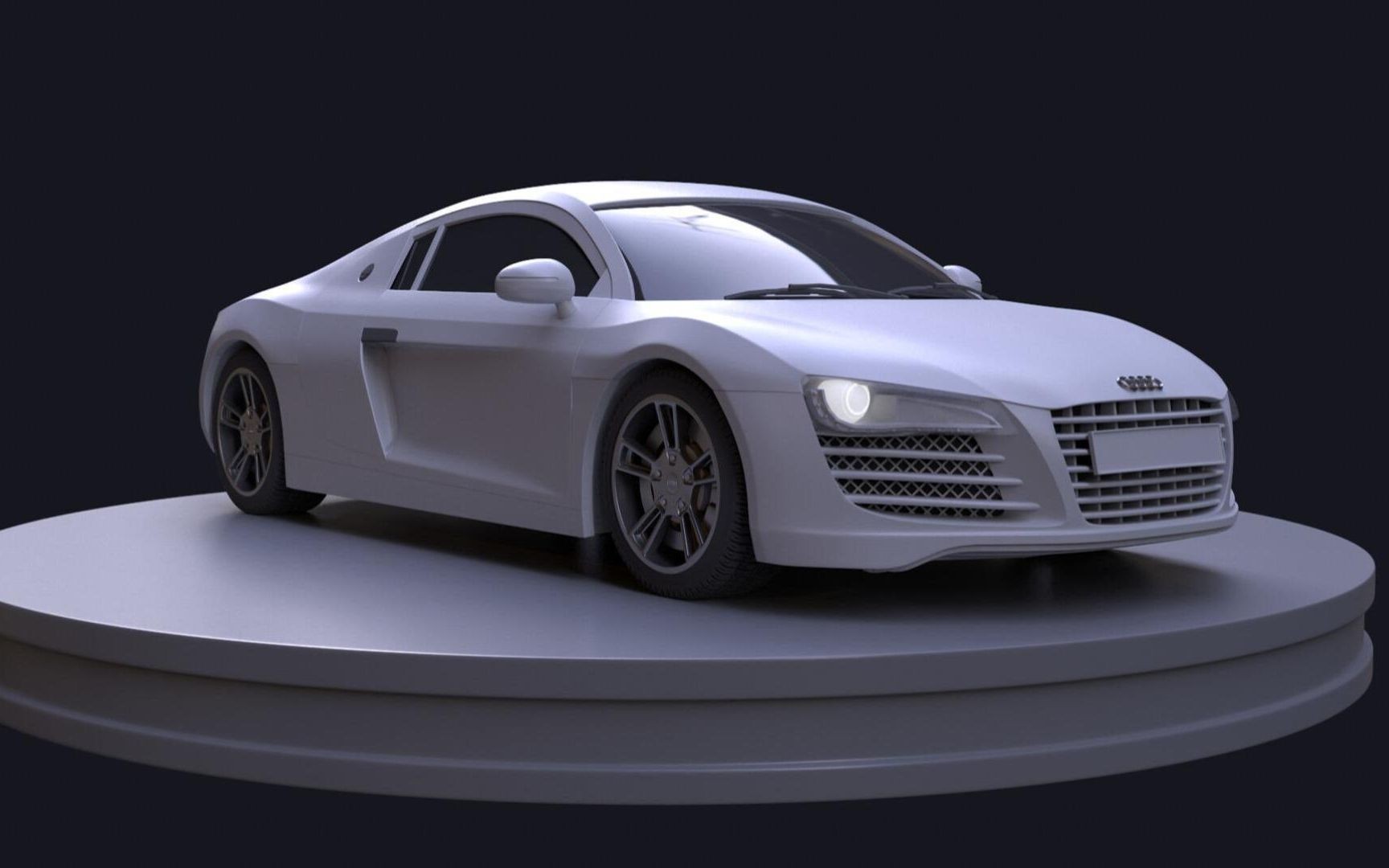 【3d跑车建模】3dmax跑车模型,零基础模型讲解教学