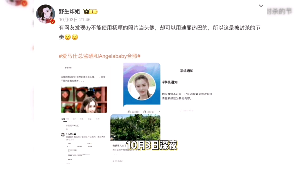 Baby杨颖头像风波:平台态度大变哔哩哔哩bilibili