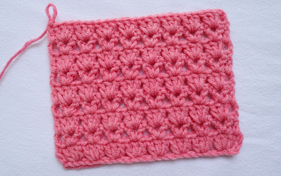 花样钩针花样编织|花样03|镂空花样|盛放的花朵